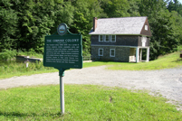 Plainfield, NH - Blow-Me-Down Mill with Cornish Colony Sign
